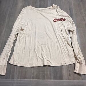 Cream Long Sleeve Top